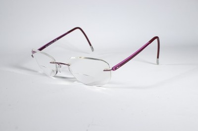 Silhouette Brille 6693 40 6052 Damen Lila/Rosa 7642 Randlos Metallgestell