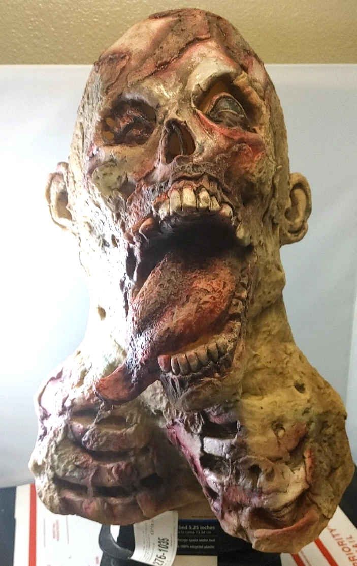 Deluxe Zombie Latex Halloween Full Over Head Mask