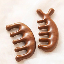 Wooden Scalp Massage Comb Head Oil Massager Hair Care Relaxation Therapy Tool