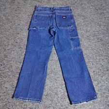 Vintage Y2k Dickies Dark Wash Carpenter Denim Jeans Mens Size 32