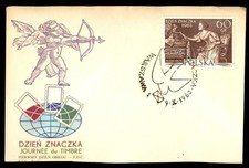 Mayfairstamps Poland FDC 1963 stamp day cupid First Day Cover aaw_24637