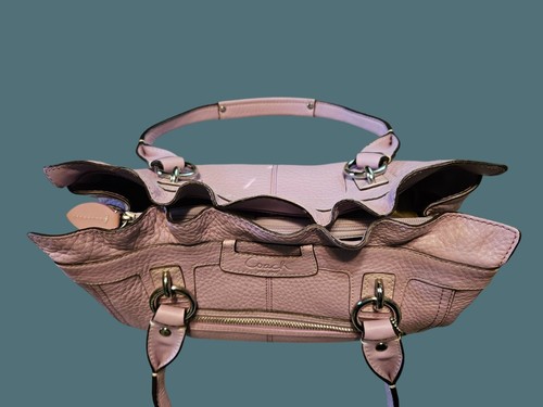 Coach Penelope Shopper Soft Pebble Leather Femininity Coquette Shoulder Purse - Picture 7 of 18