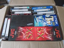 Job lot of 74 x old "blank" VHS video tapes. Used, please see description.
