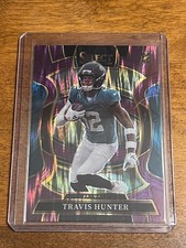 2025 Panini Select Travis Hunter #28 Purple Flash Prizm /699 RC Jaguars