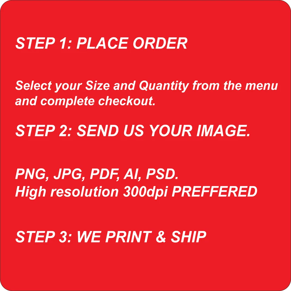 Custom Vinyl Stickers Personalized Decals Your Logo Design Labels Party Wedding - Image 2 of 2