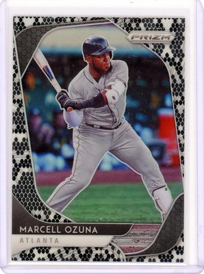 2020 Panini Prizm Marcell Ozuna Snake Skin Parallel /50 - Braves