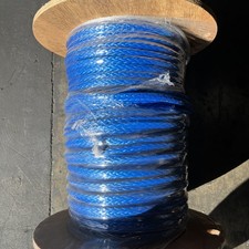 3/8”x 420’feet  HMPE Winch Line, Synthetic Rigging Rope, 12-Strand Braid Blue