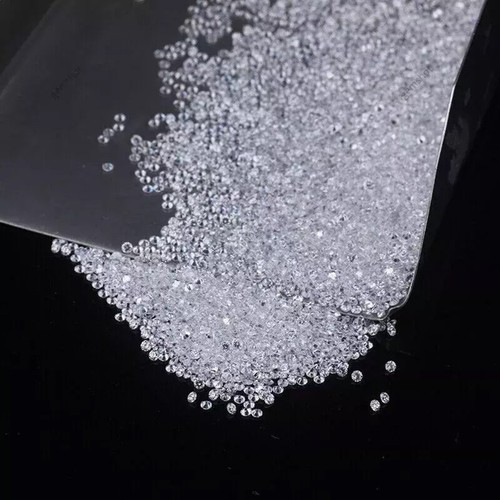 Certified 1 mm Round Cut CVD Diamond I Color I2 Clarity 50 Pcs Diamond Lot - Picture 3 of 8
