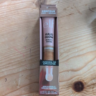 e.l.f. Halo Glow Contour Beauty Wand, Liquid Contour, Vegan Light/Medium