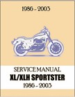 1986 2003 Harley Davidson Sportster XL XLH Service Manual 638 Pages