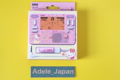 KORG TM-70C SKT Hello Kitty Tuner Metronome w/ Clip Mic New Japan Limited