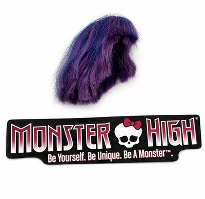 Monster High CAM Cat Witch Girl Starter Pack  Blue Purple Hair Wig OOAK