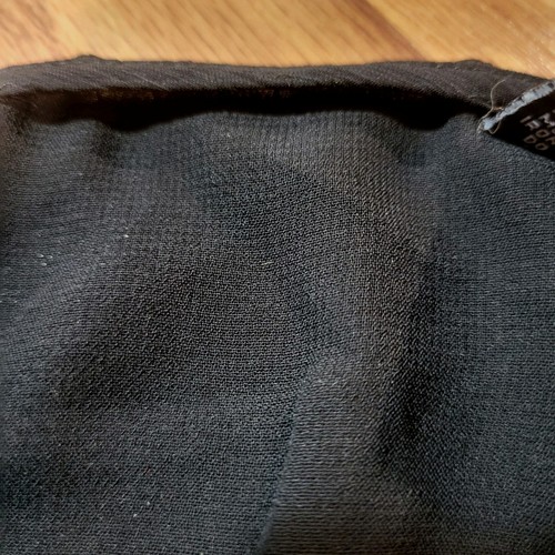 Transparentes schwarzes Babydoll Top Gr. M Perlen Pailletten gefüttert Whimsigoth Y2K Bohemian sexy - Bild 9 von 10