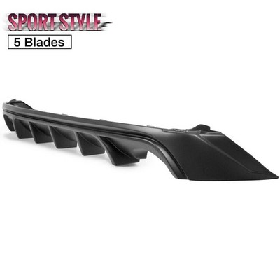For 14-16 Lexus IS250 IS350 IS200T Rear Bumper Diffuser Lip Shark Fins 5F Style
