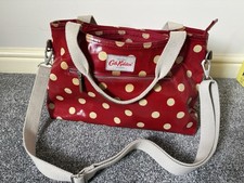 Cath Kidston Red Polka Dot Zip Tote Crossbody Handbag Medium
