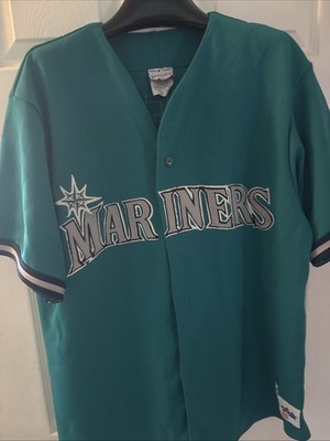 Vintage 90s Majestic Seattle Mariners Ken Griffey Jr. 24 Teal