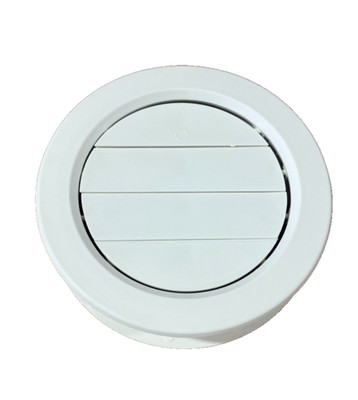 6 7/8'' WHITE Round Ceiling A/C Vent 1 1/2'' Collar Cover Open Close Rotate RV