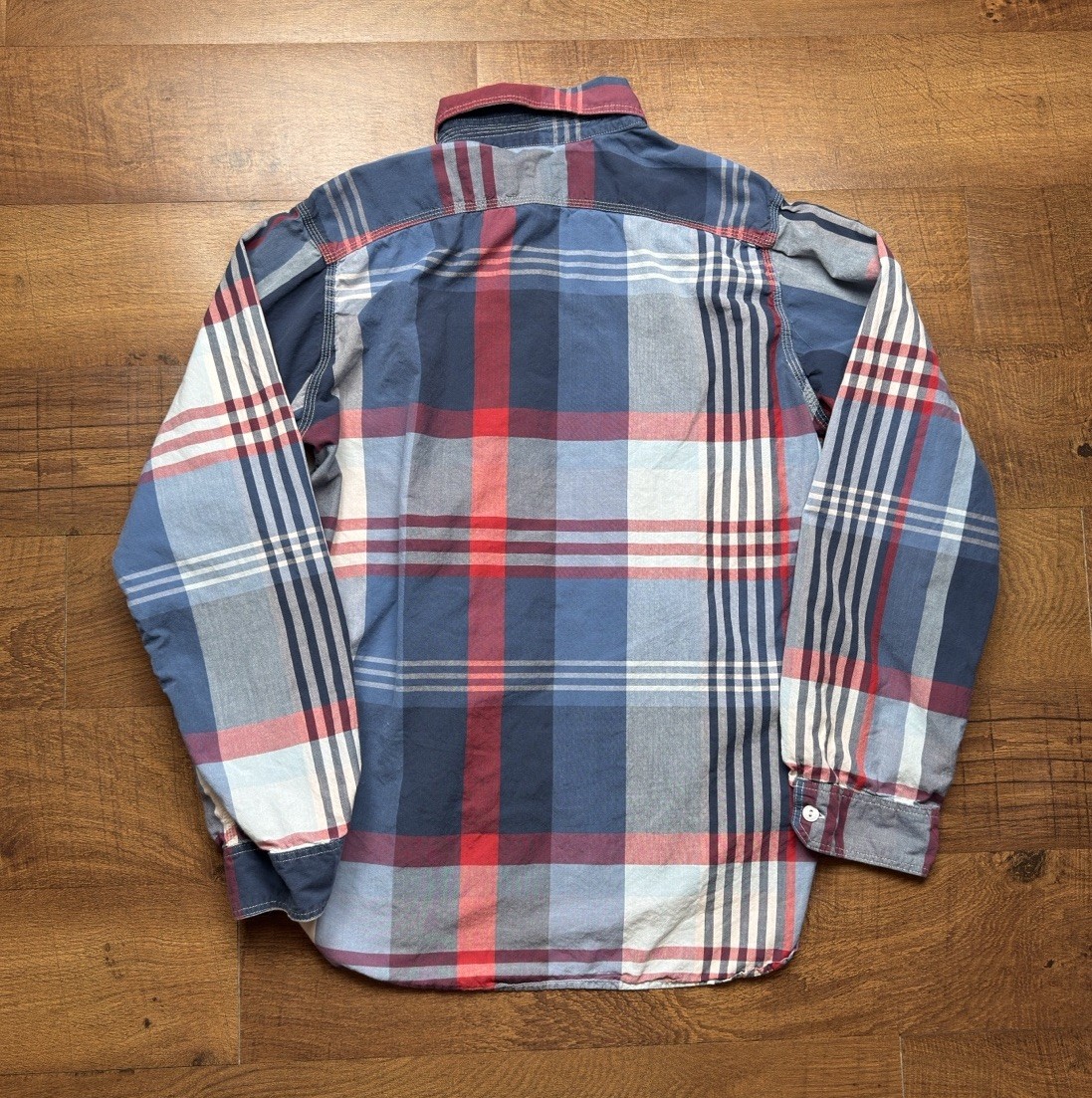 Engineered Garments Patchwork Check Work Shirt 10… - image 3