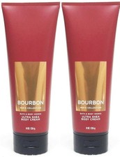 2 x8 oz Bath Body Works BOURBON Moisture Ultra Shea Body Cream Men's Collection
