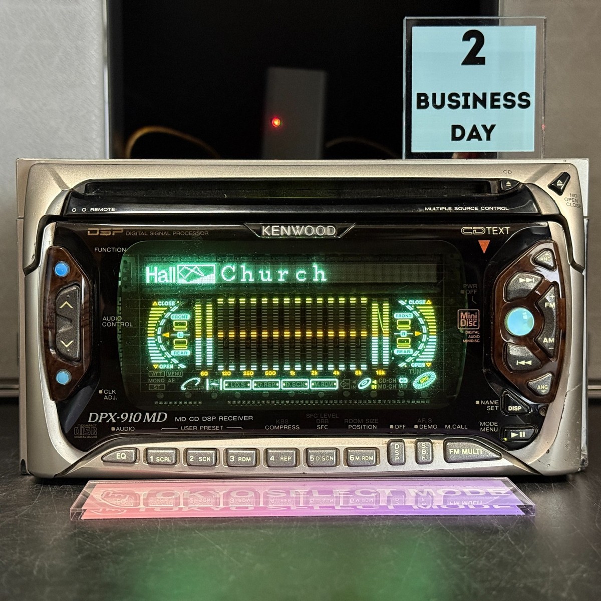 Kenwood DPX-910MD Car Audio 2DIN CD MD Bluetooth Ready JDM Tested