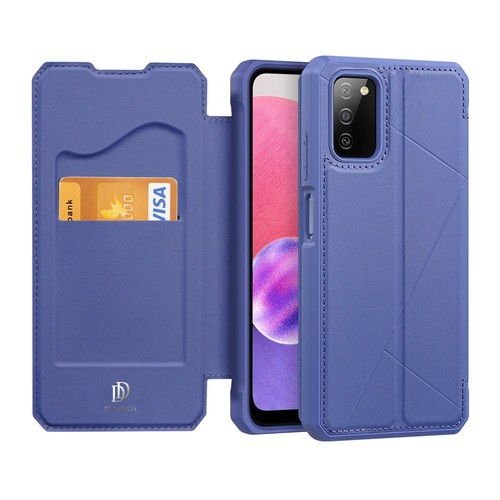 DUX DUCIS Skin X kabura etui pokrowiec z klapką Samsung Galaxy A03s niebieski - Zdjęcie 2 z 12