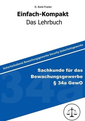 Sachkundeprfung gem. 34a GewO by Denis Rank-Franke (German) Paperback Book