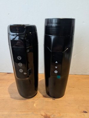 2 x Heizbecher - Elektrischer Reisebecher Edelstahl LCD Touch Kaffee Ungetestet