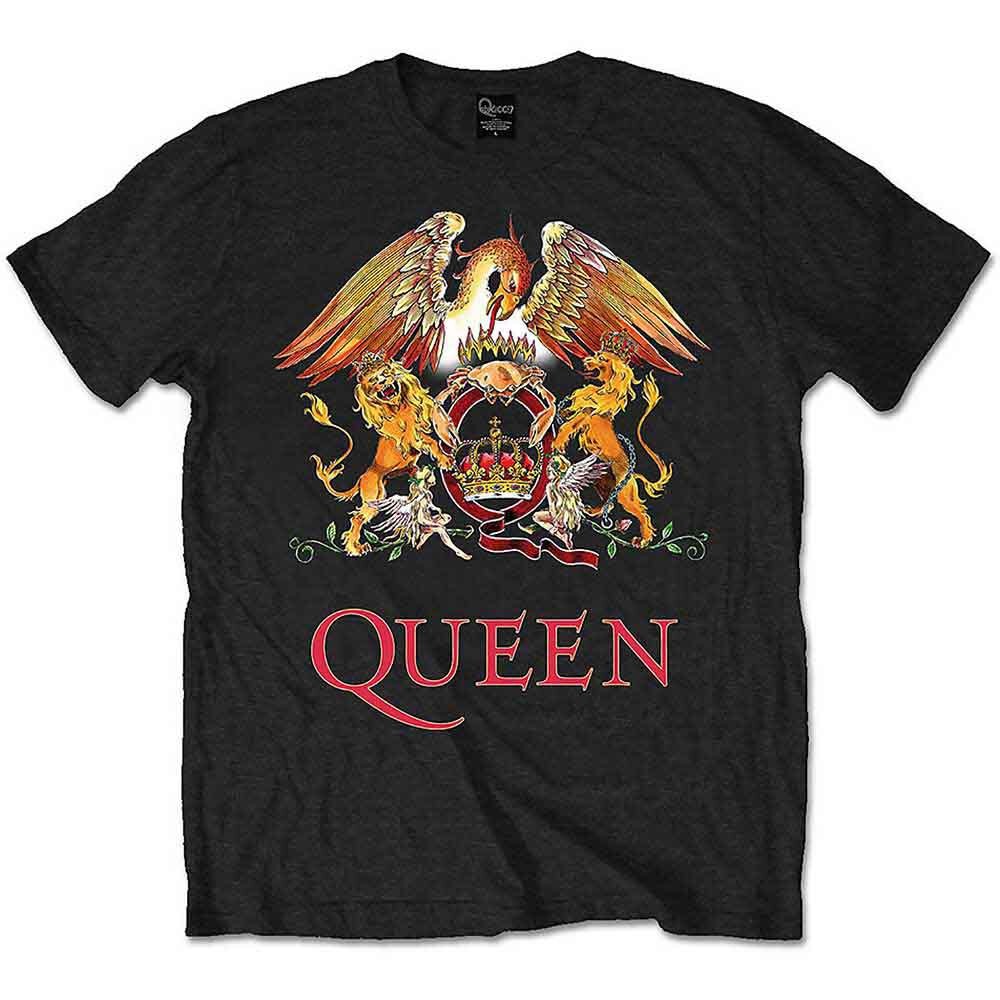 Queen Classic Crest Band Logo Vintage Tee