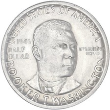 1946 (P) Booker T Washington Classic Commem Half Dollar BU See Pics K951