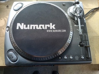 Numark TT200 Direct Drive DJ Turntable Pitch Control S-Shaped Tonearm Silver