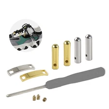 Metal Shoelaces Buckle Shoe Lace Lock Shoelace End Clips Shoe Accessories