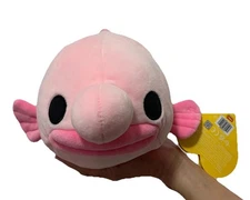 NWT Hug-a-Lumps 12'' Weighted Blobfish Plushie Soft Pink Blobfish Stuffed Animal