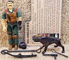 Complete Really Nice Vintage 1984 GI Joe Mutt & Junkyard Dog v1 With Filecard
