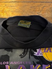 Vintage Los Angeles Lakers Men Shirt XL USA Made Single Stitch Basketball