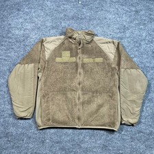 Peckham Mens ECWCS Gen III Level 3 Fleece Jacket Coyote Tan Small Short USA Made