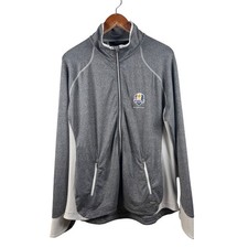 Sunice Womens Ryder Cup 2016 Hazeltine Golf Jacket Athletic Full Zip Grey XXL
