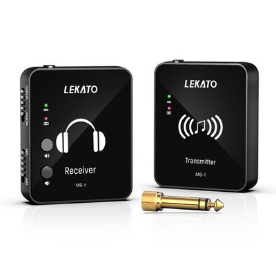 LEKATO Wireless In-Ear Monitor System 2.4GHz Stereo/Mono IEM Sender Empfänger