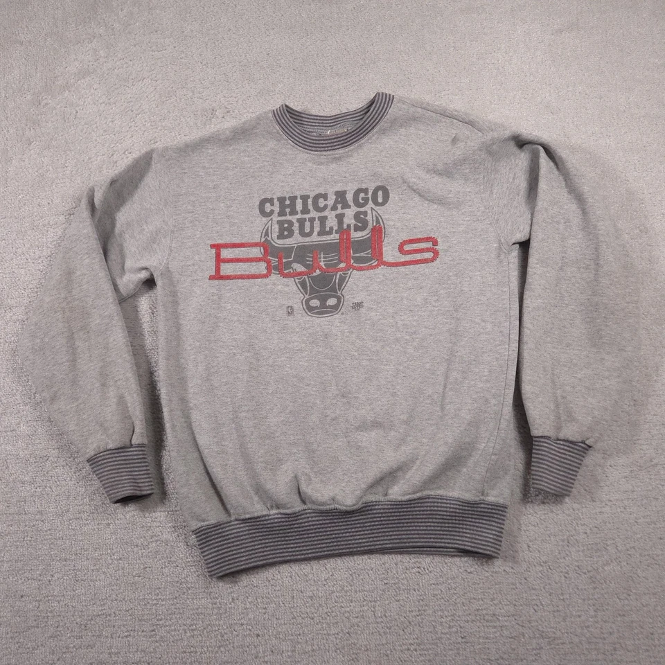 Suéter De Colección Chicago Bulls Juvenil XL NBA Baloncesto Cuello Redondo Equipo Clasificado Años 90 Foto 2 de 4