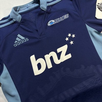 Adidas Auckland Blues Rugby Jersey Kit Mens Medium Navy Blue 2012