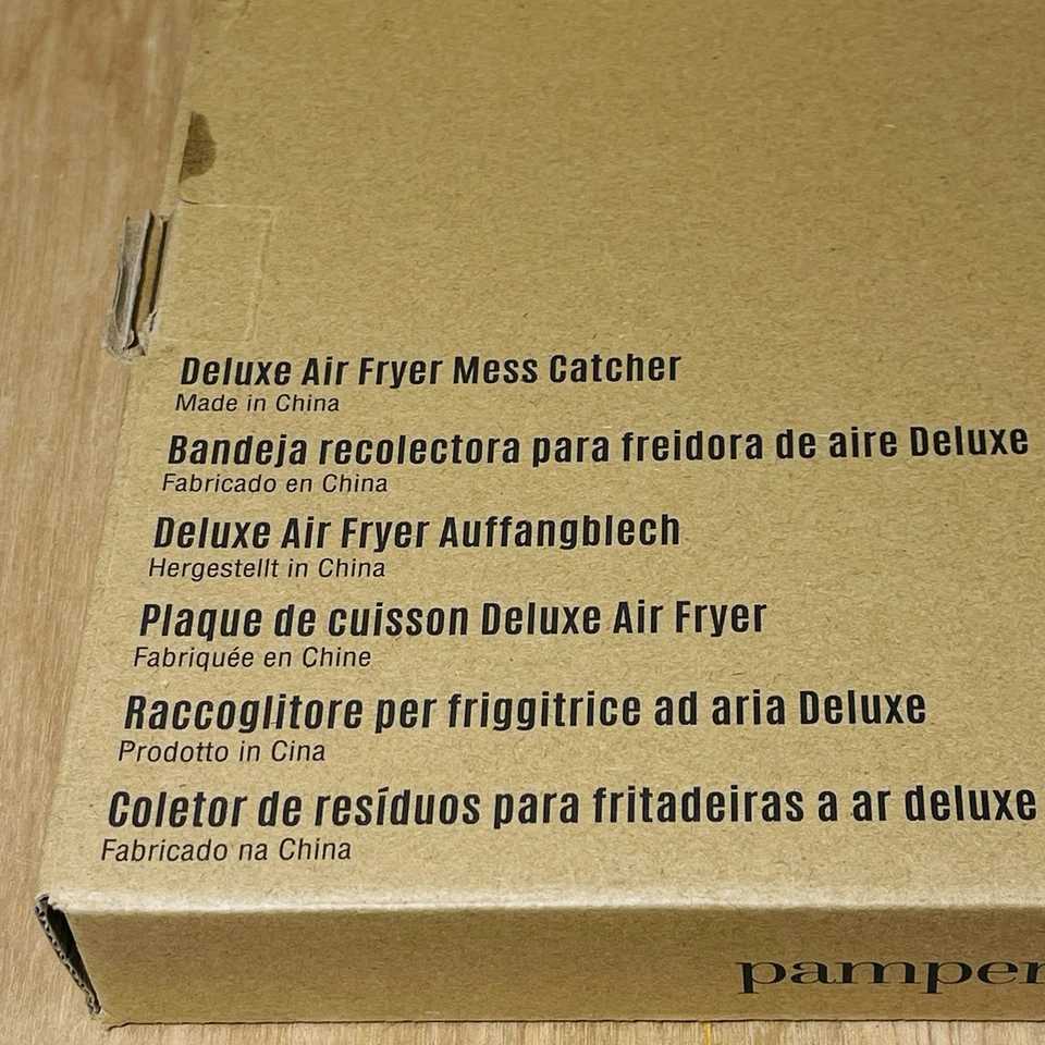 Fritadeira a ar Pampered Chef Deluxe apanhador de bagunça 100468 malha fina e silicone caixa aberta - Imagem 3 de 4