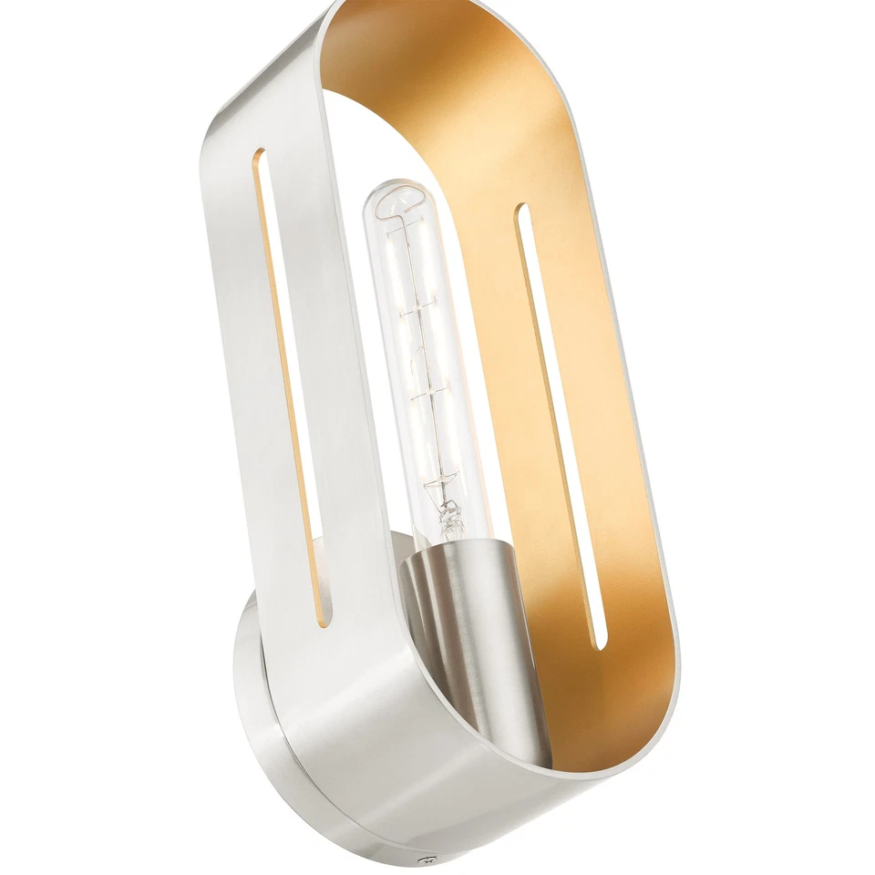 Aplique de pared Livex Lighting 45762 Ravena 13" de alto - bronce con latón antiguo Foto 2 de 4