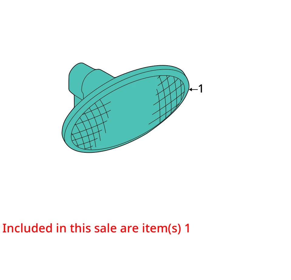 Marcador de luz de canto/parque lateral para-lama montado se encaixa 04-11 MAZDA 3 30598816 - Imagem 3 de 4