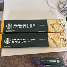 2 Starbucks Nespresso Vertuo Line Blonde Espresso Roast Pods 20 Count