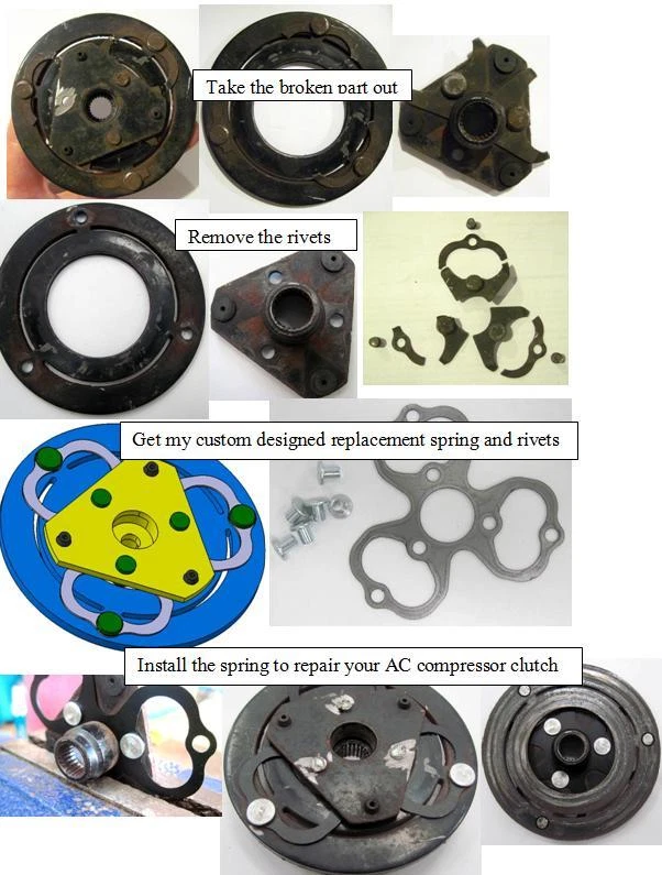 AC Compressor clutch repair kit for Subaru Impreza 2008-2010, Forester 2008-2010 - Image 2 of 3