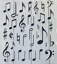 Music Notes Stickers Papercraft Scrapbook Planner Teacher Supply DIY Crafts