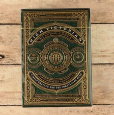 High Victorian Theory 11 Green Gold Sealed Premium Playing Cards New Made in USA