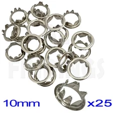 Grommets clock Key Hole Dial Silver Finish 10mm Antique clock repair 25 piece