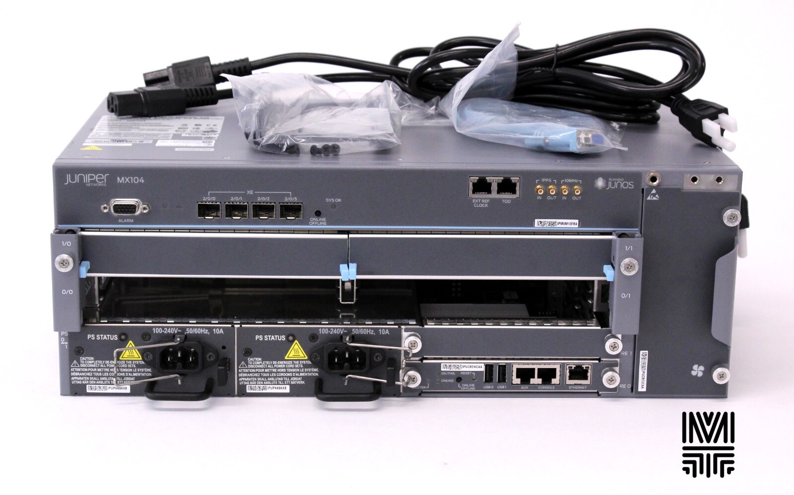 Juniper MX104AC 4 MIC Slot Chassis with REMX104 and 2x PWRMX104AC