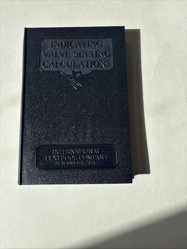 Anzeigeventil-Einstellberechnungen Internationale Lehrbuchfirma 1927 500
