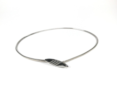 Women's Coil Belt XS Silver VTG Metal Stretch Skinny Classic Disco